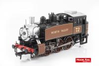 KMR-108 Bachmann USA 0-6-0T Steam Locomotive number 72 in Keighley & Worth Valley Golden Ochre livery